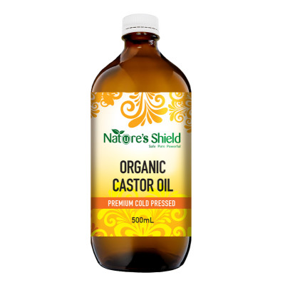 Organic Cold Pressed Castor Oil 500ml by NATURE'S SHIELD