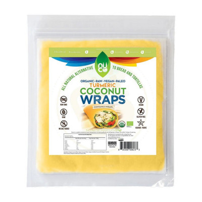 Organic Raw Turmeric Coconut Wraps (5x14g) by NUCO
