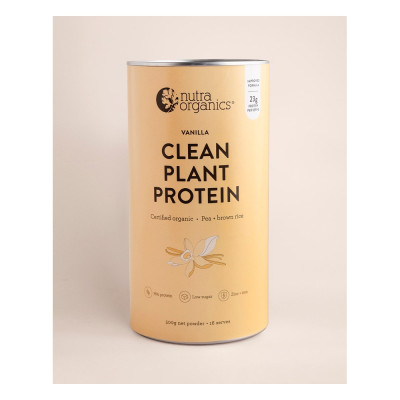Clean Plant Protein Vanilla 500g by NUTRA ORGANICS