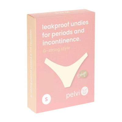 Leakproof Underwear G-String - Beige S by PEVLI