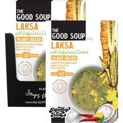 Laksa Style Soup with Kaffir Lime & Coconut 30g by PLANTASY FOODS