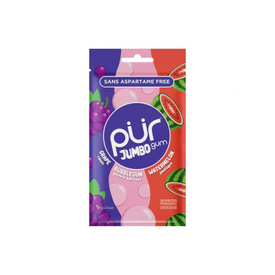 Jumbo Gum - Grape, Bubblegum & Watermelon 81g by PUR