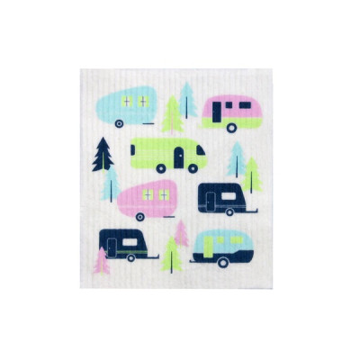 100% Compostable Dishcloth - Caravan by RETRO KITCHEN