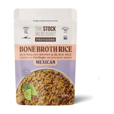 Bone Broth Rice Mexican 250g by THE STOCK MERCHANT PROVISIONS