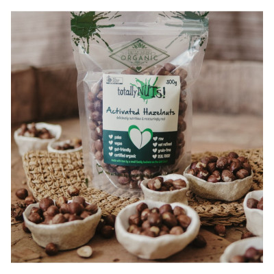 Activated Hazelnuts 300g by TOTALLY NUTS