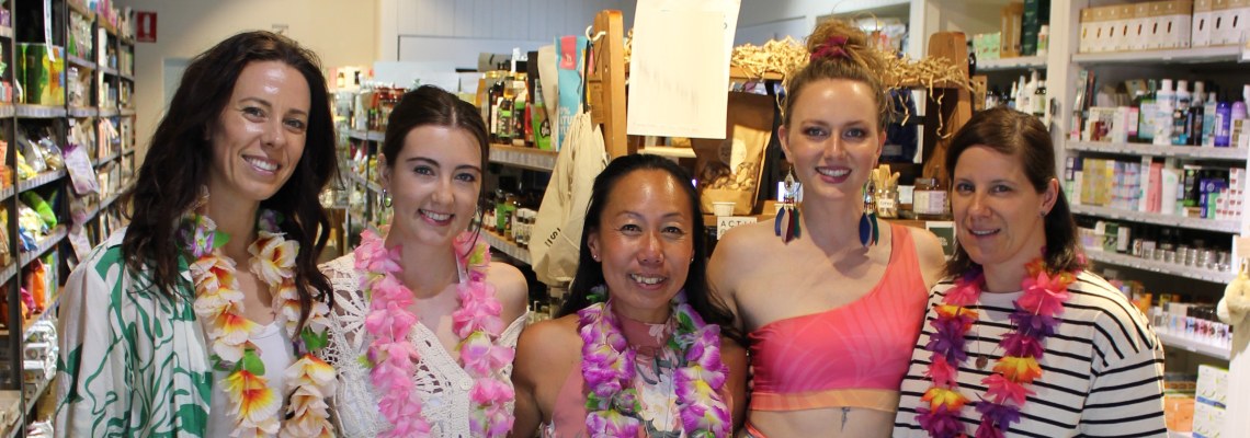 The Coco's team in the shop