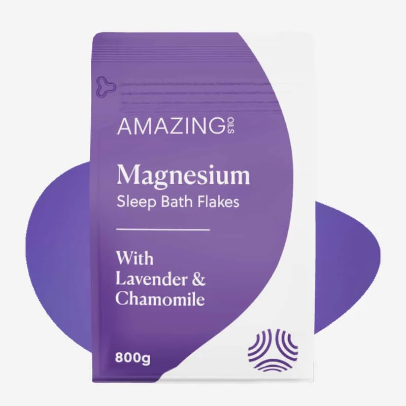 Amazing Oils Magnesium Sleep Bath Flakes, 800g