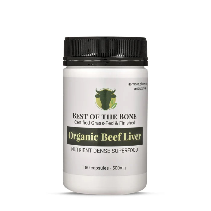Best of the Bone Organic Beef Liver Capsules, 180
