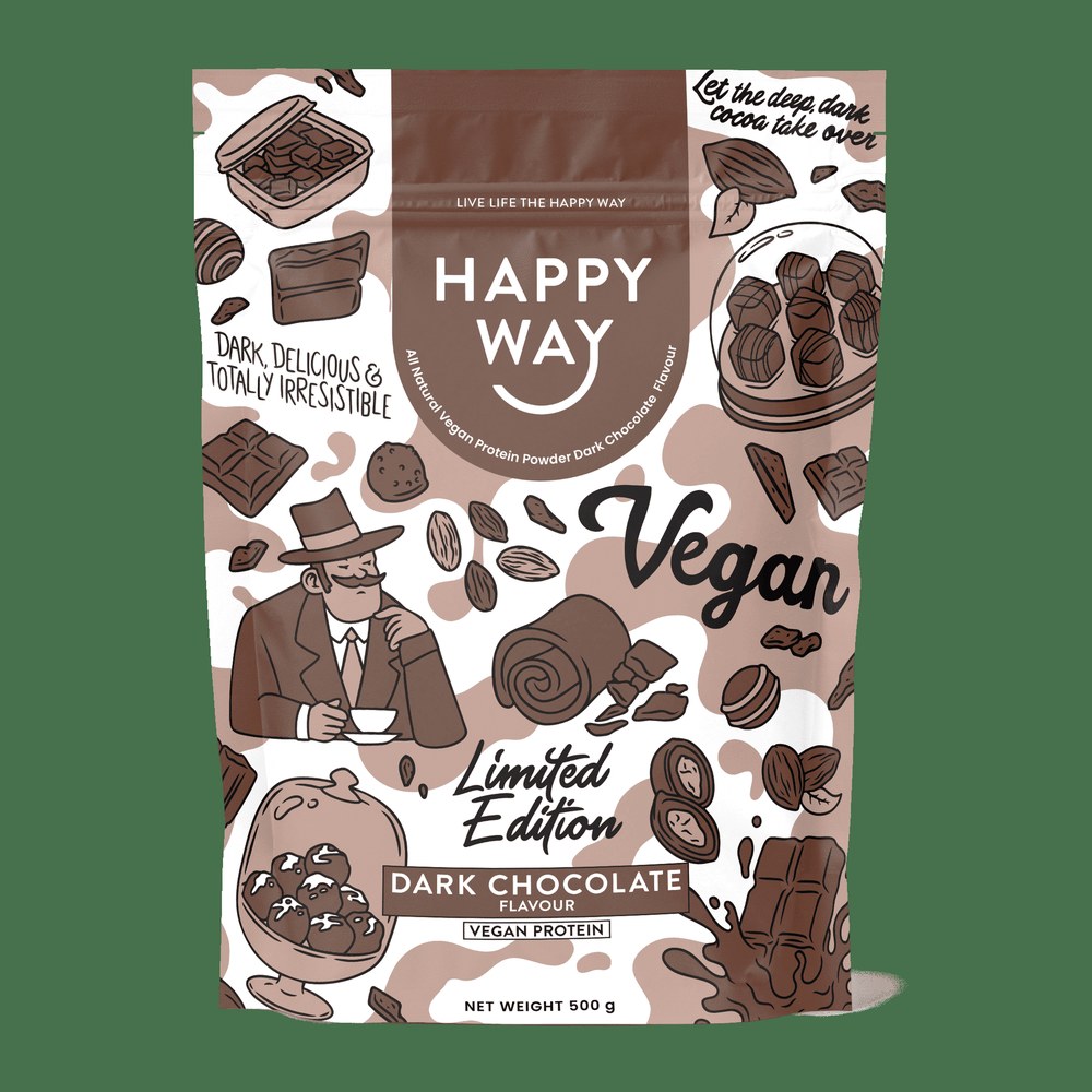 Happy Way Vegan Protein, Chocolate 500g