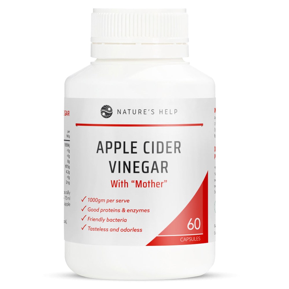 Nature's Help Apple Cider Vinegar Capsules, 60